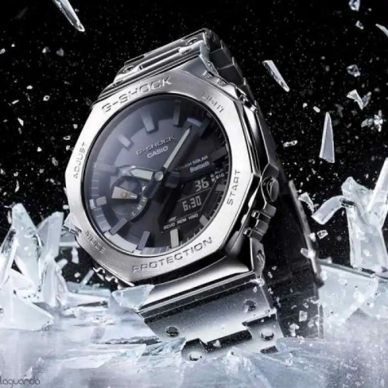 G SHOCK GM 2100 SILVER BLACK