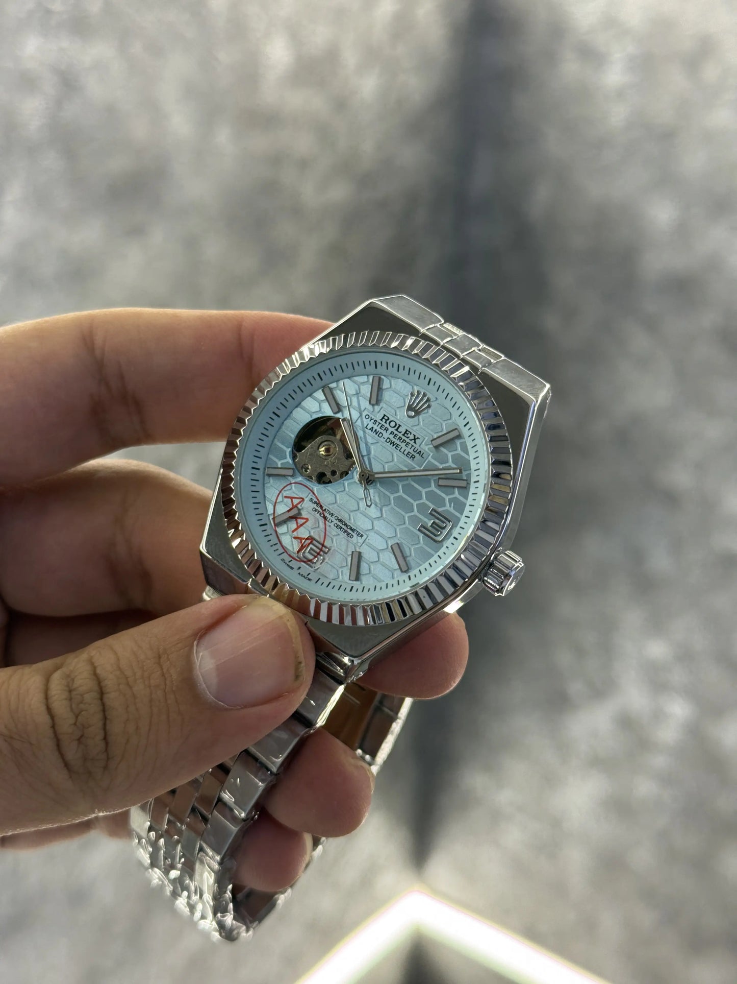 Rolex Land Dweller Automatic blue 094