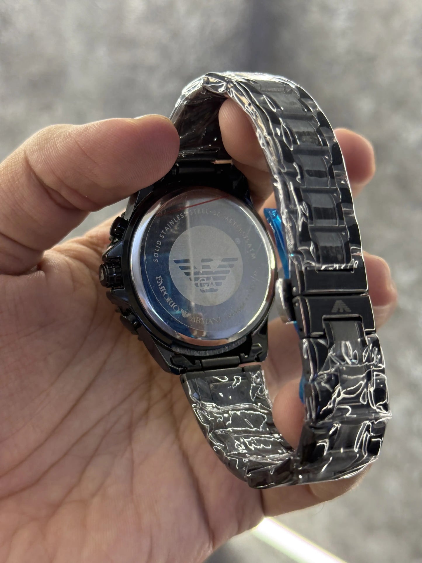 Emporio Armani All Chronograph Working Black Gold Premium