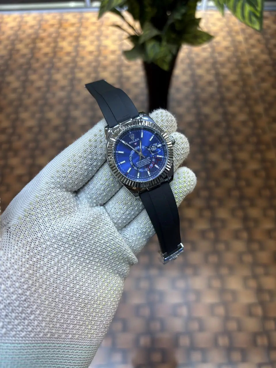 Rolex Sky-Dweller  Oysterflex strap.