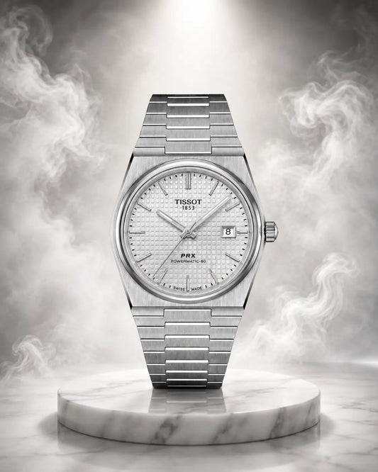 TISSOT PRX AUTOMATIC BACK OPEN ALL SILVER