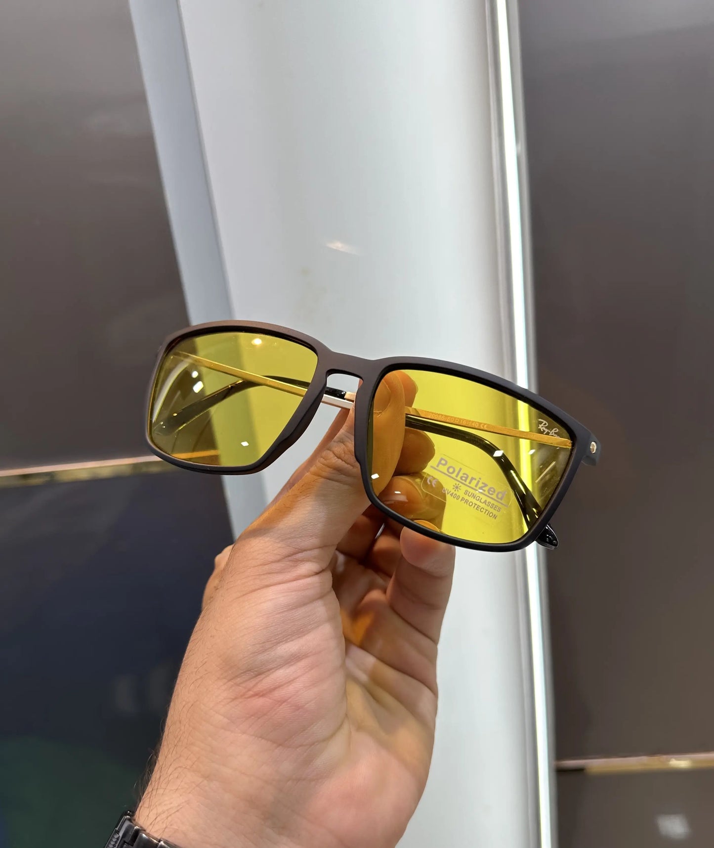 RayBan Gold Yellow Premium Shades 20086
