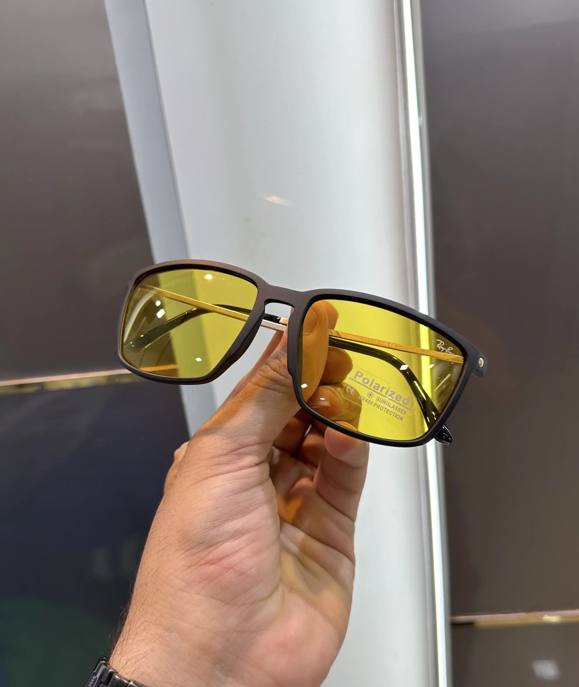 RayBan Gold Yellow Premium Shades 20086