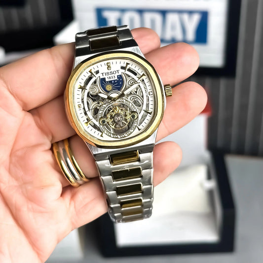 Tissot Automatic Gold White 