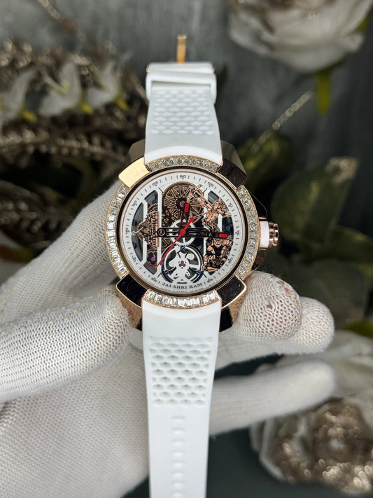 Jacob&Co. Ram Copper White Diamond Premium Quartz Watch