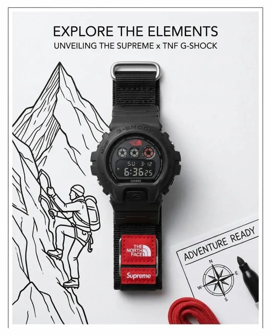 supreme full black G-Shock 