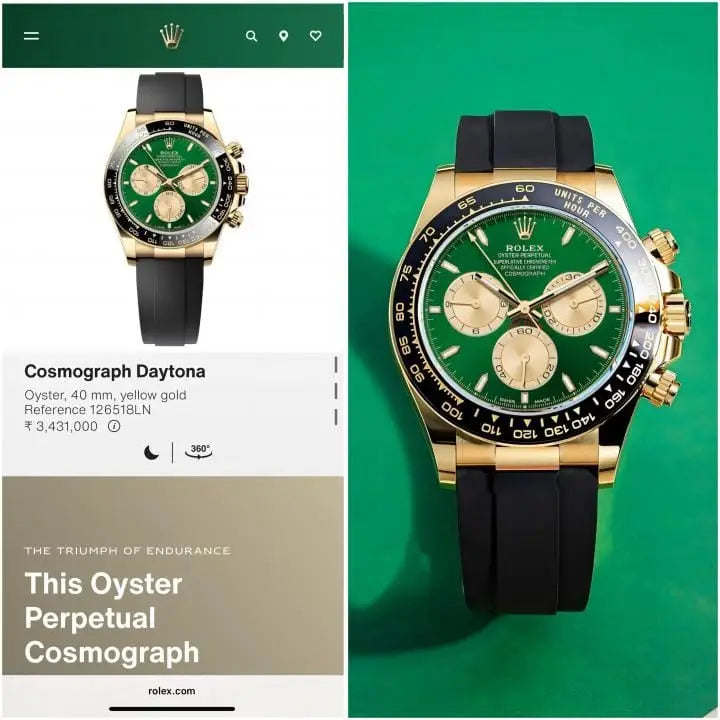 Rolex Cosmograph Daytona Gold-Green