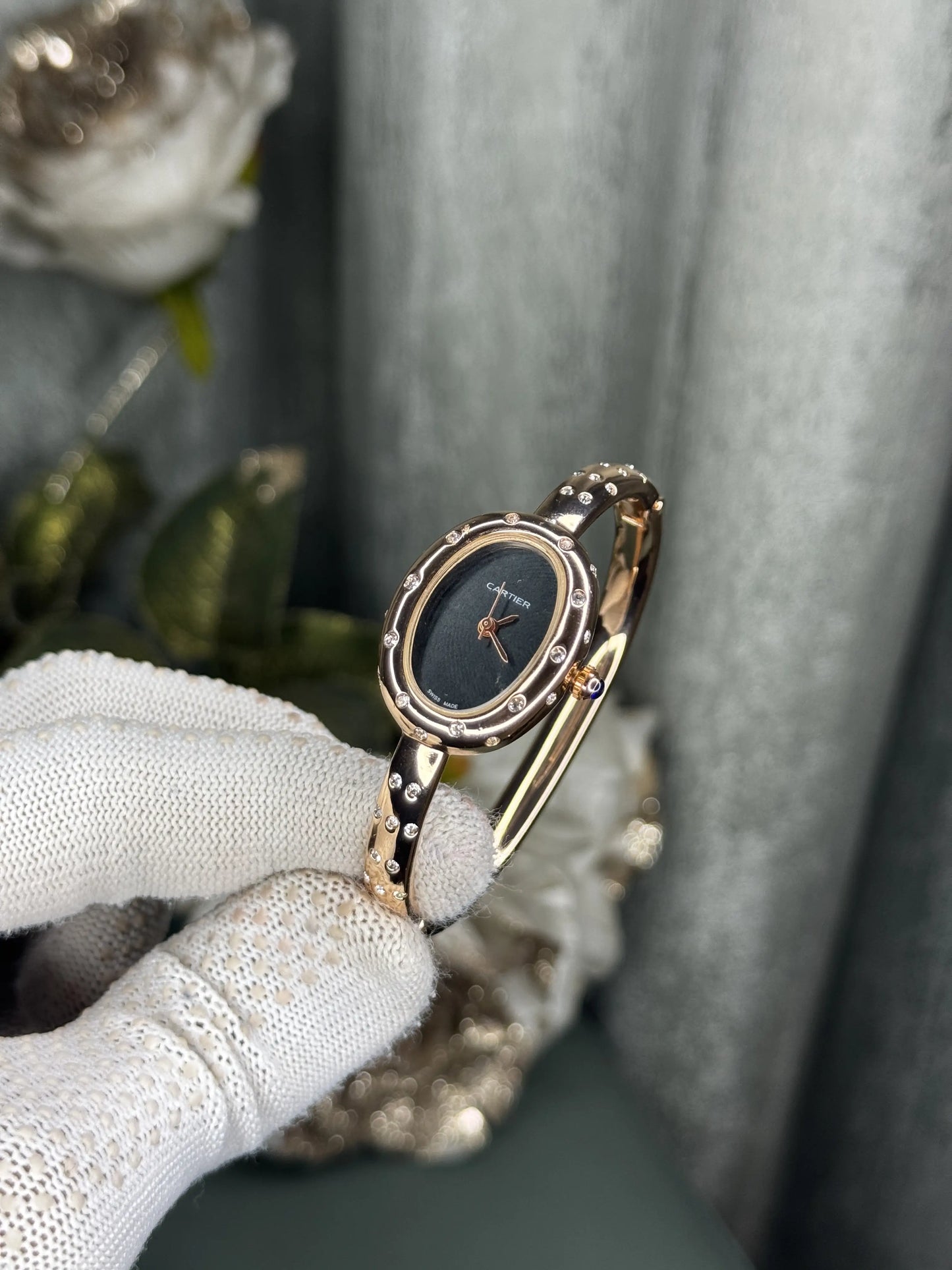 Cartie r Bangle Copper Black Premium Watch