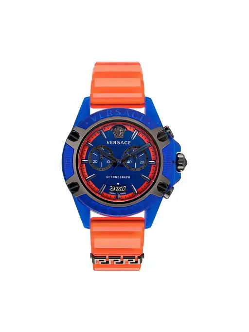 Versace VEZ700922 Icon Active Chronograph Unisex Watch Authentic Store Quality 