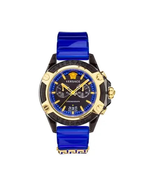 Versace VEZ700521 Icon Active Chronograph Unisex Watch Authentic Store Quality