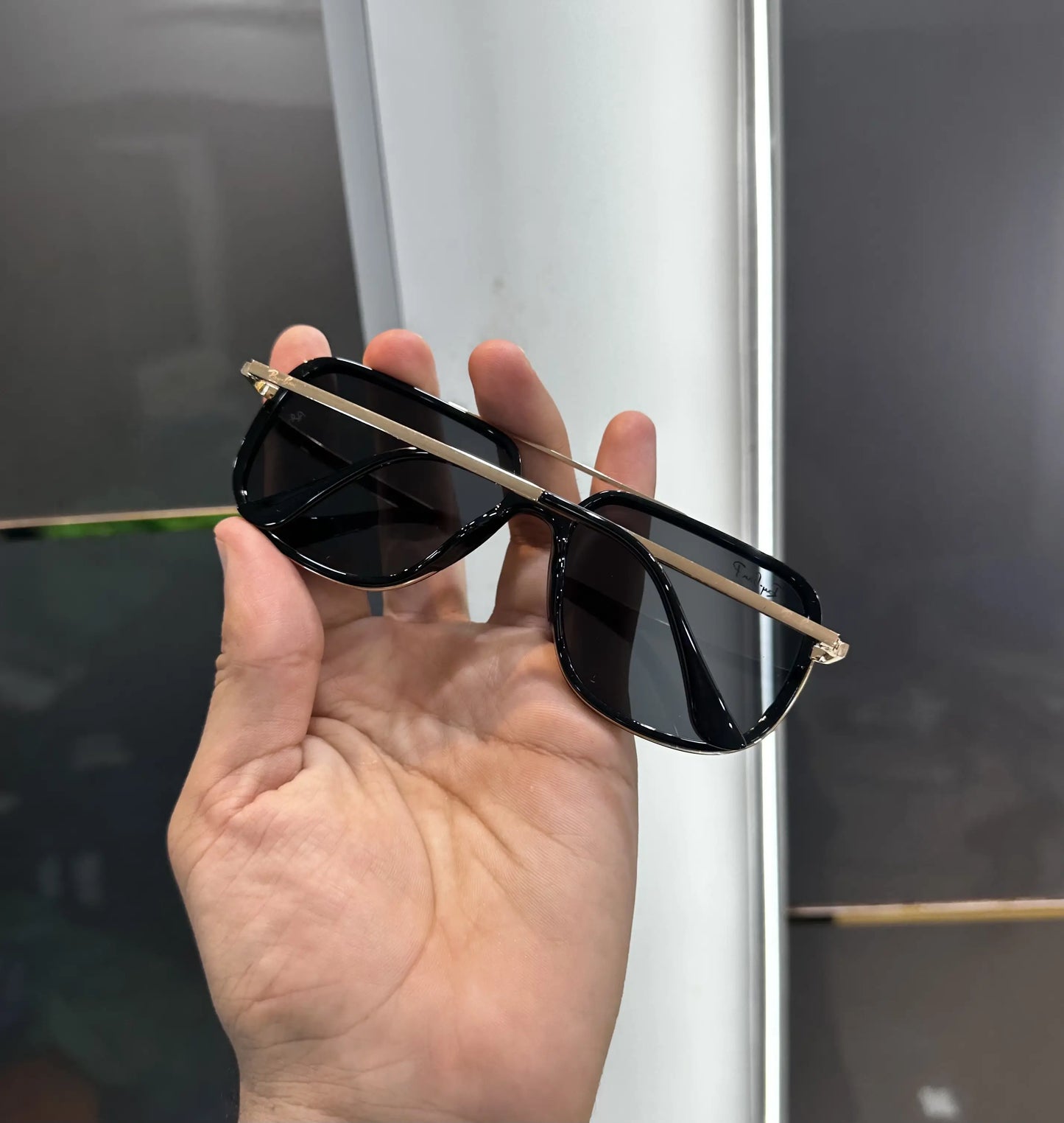 RayBan Gold Black Metal Premium Shades 6523