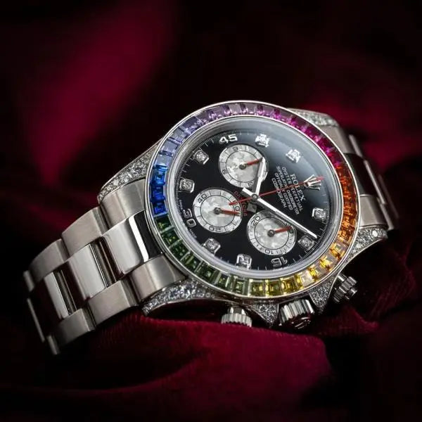 Rolex Oyster Perpetual Rainbow Silver
