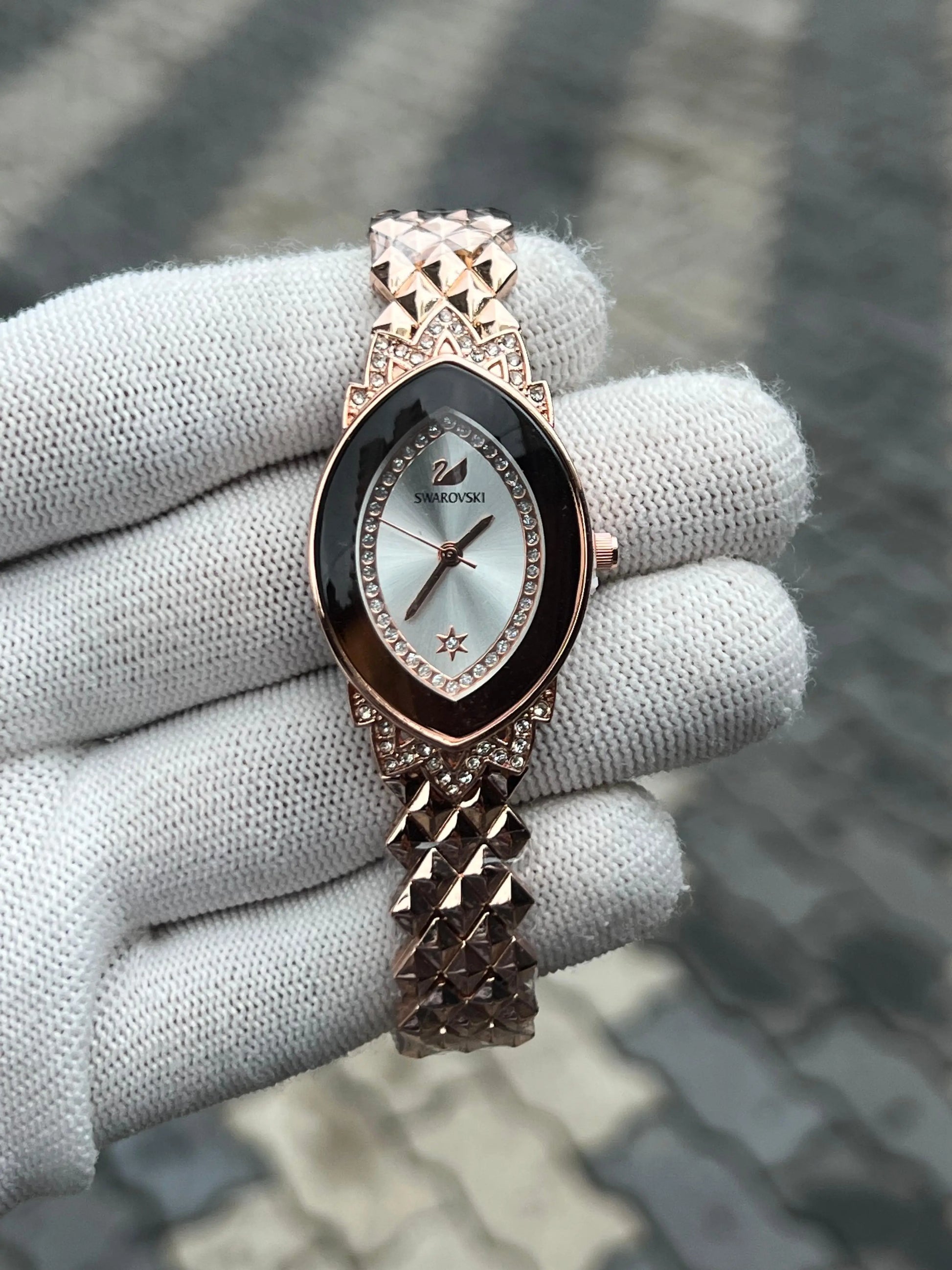 Swarovski Rose Gold White 