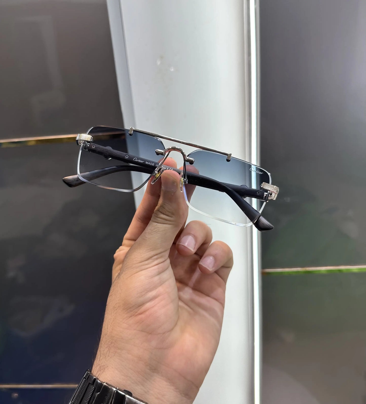 Cartie r Silver Blue Premium Shades 3160