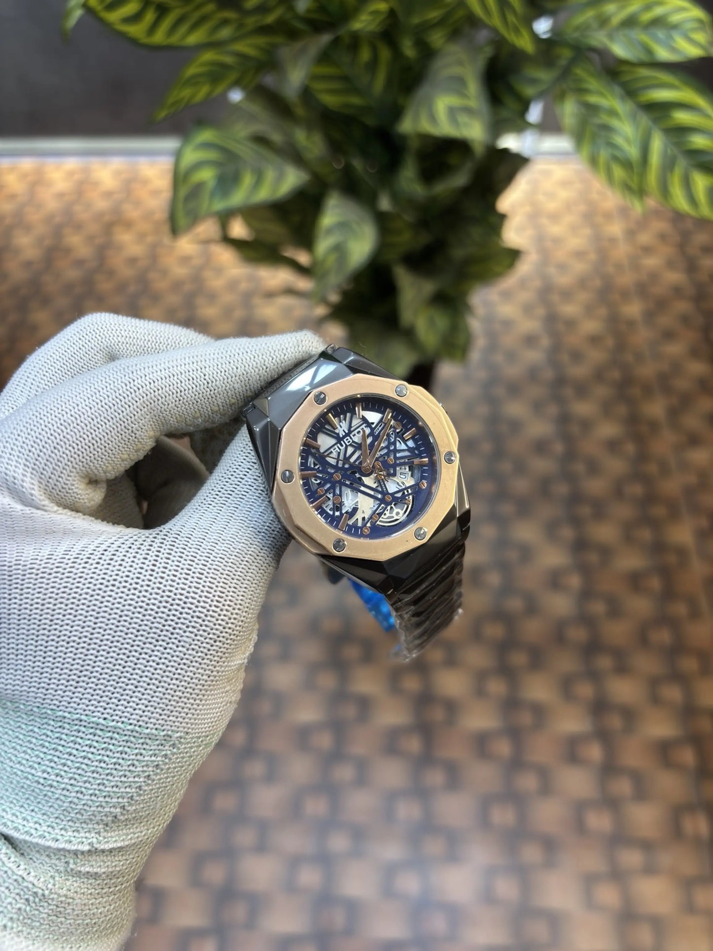 Hublot Big Bang Aero Bang full black Skeleton Dial Watch Quartz