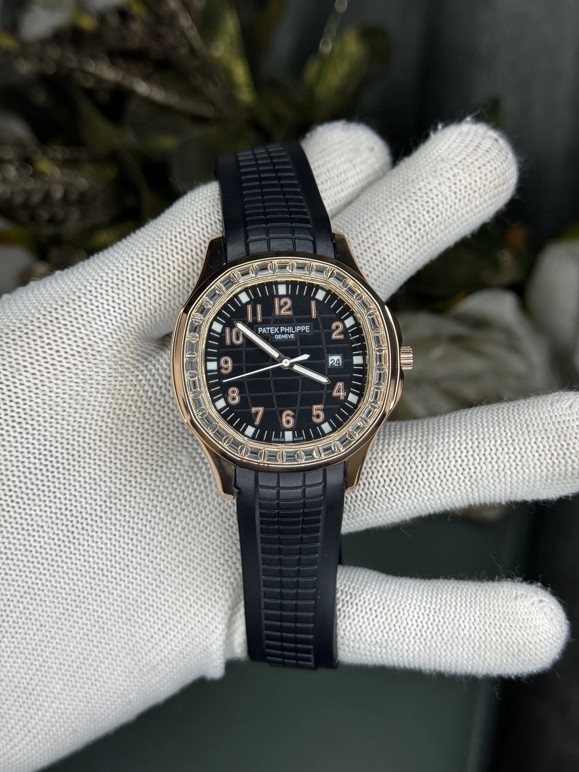 Patek Aquanaut Copper Black Diamond Premium Watch