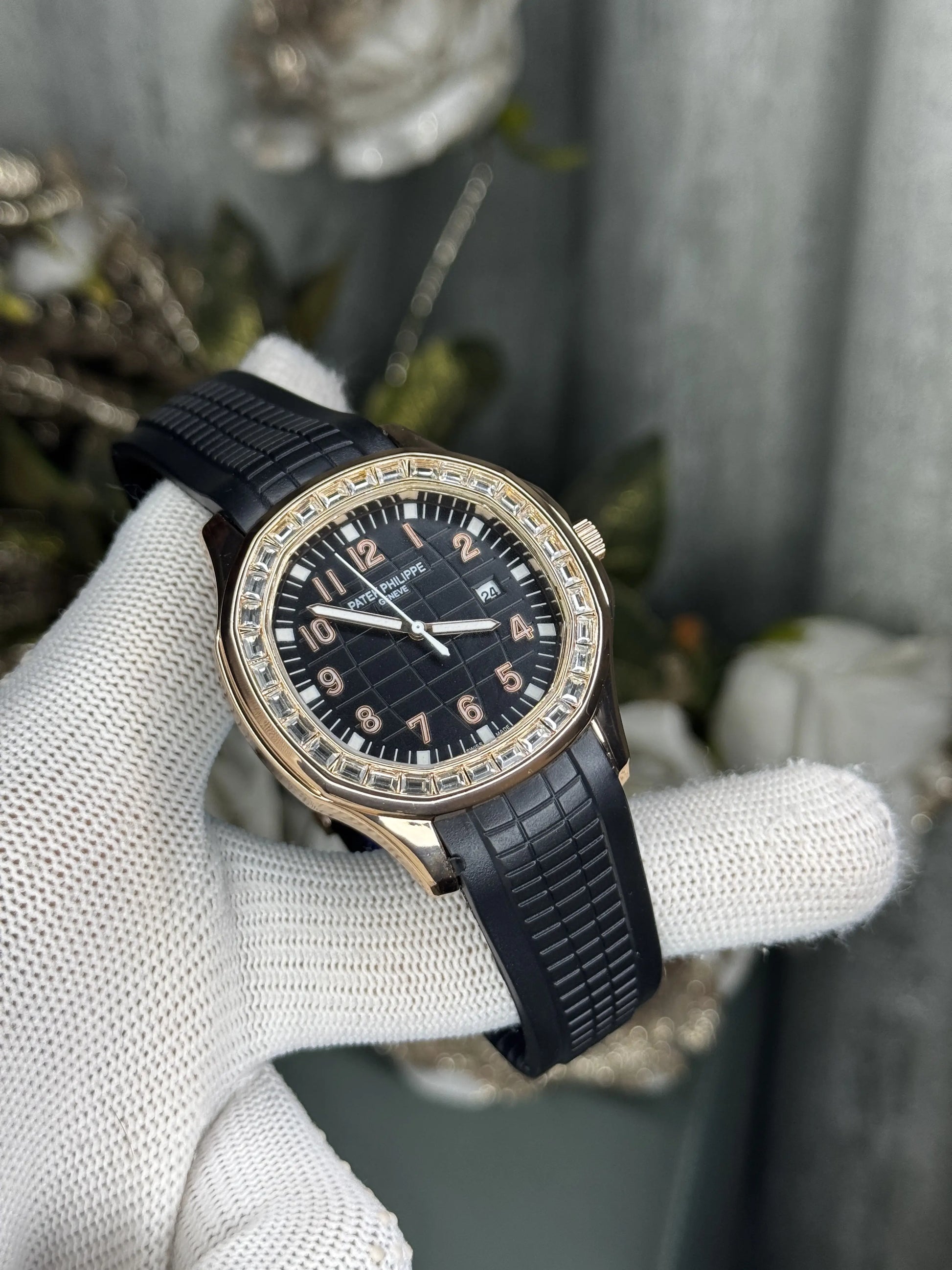 Patek Aquanaut Copper Black Diamond Premium Watch