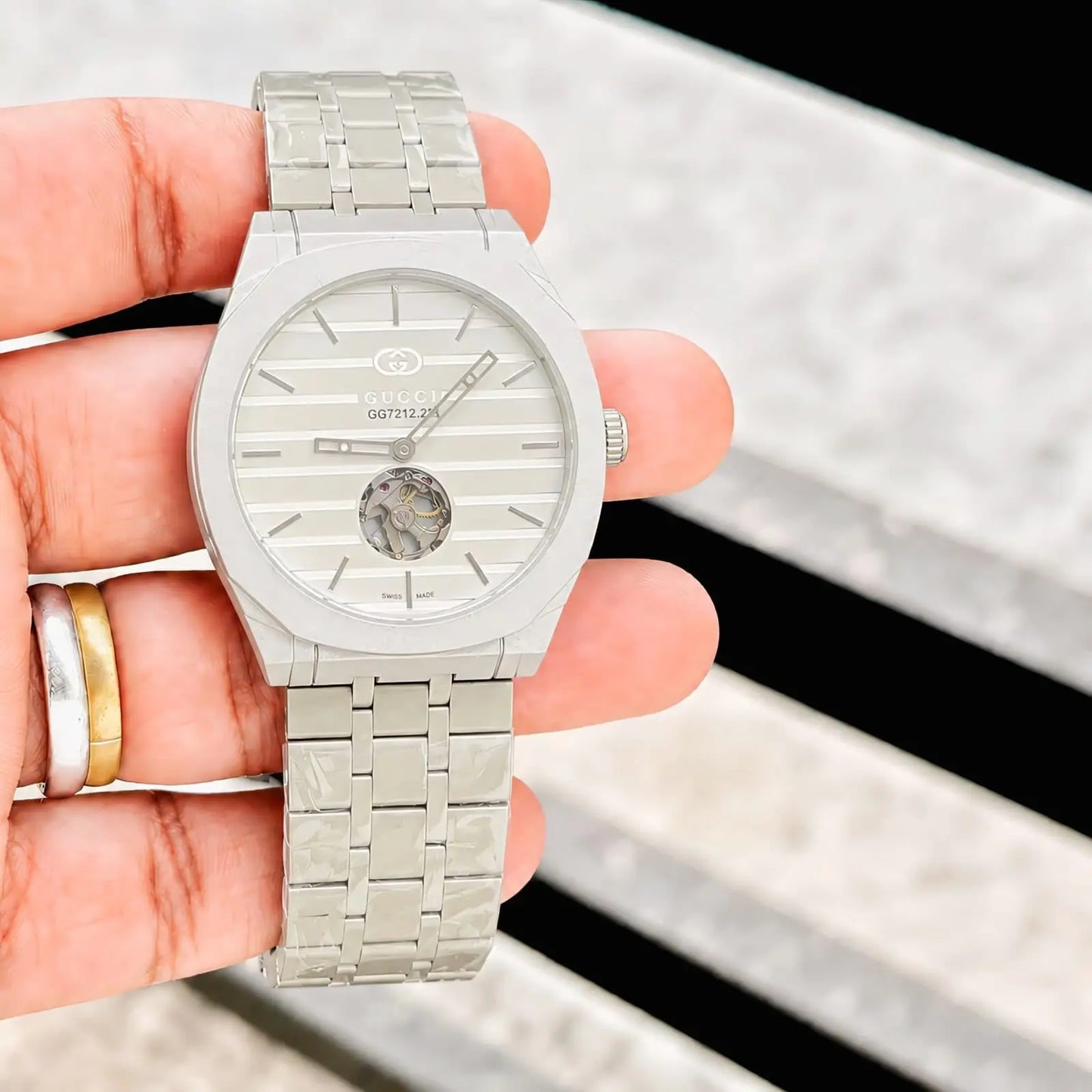 Gucci Tourbillon Automatic Silver white 