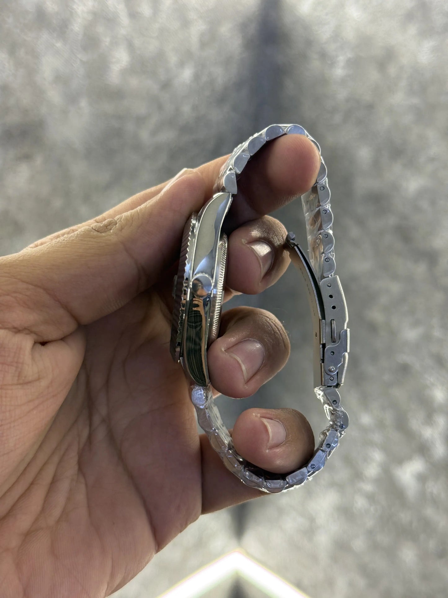 Seiko Mod Date Just Arabic Blue