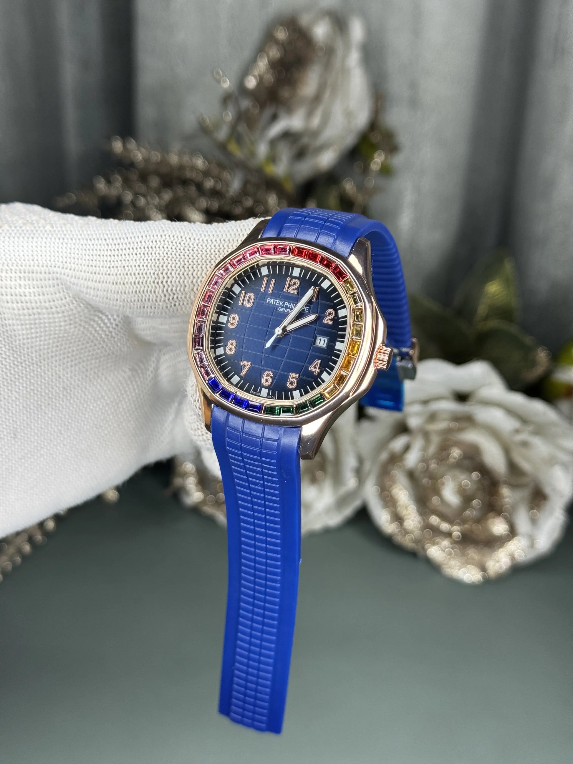 Patek Aquanaut Copper Blue Diamond Premium Watch