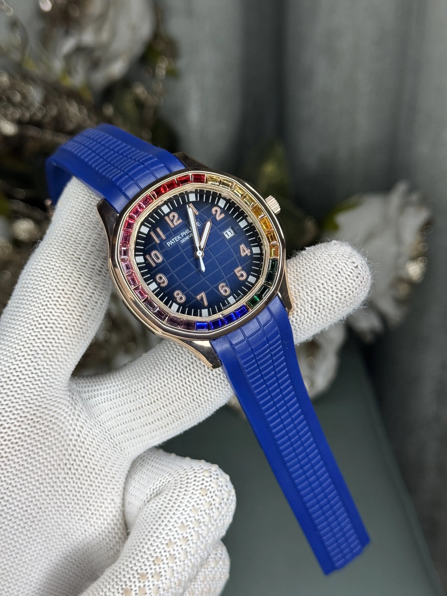 Patek Aquanaut Copper Blue Diamond Premium Watch