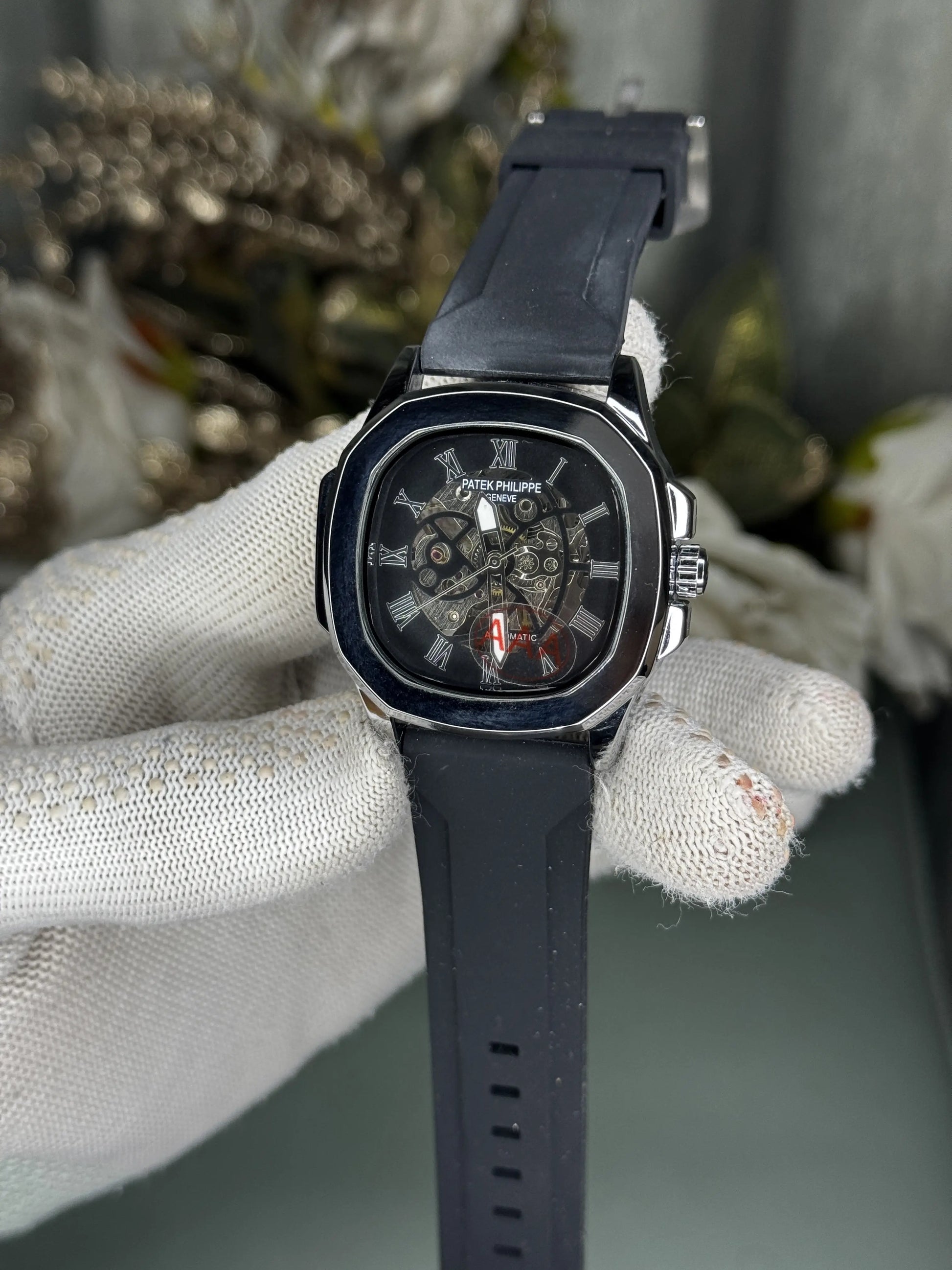 Patek Philipp e Silver Black Automatic Premium Watch